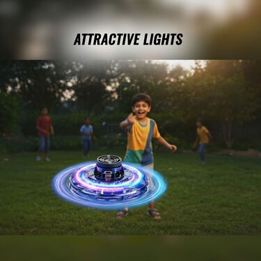 Flying Fidget Spinner With LED Lights