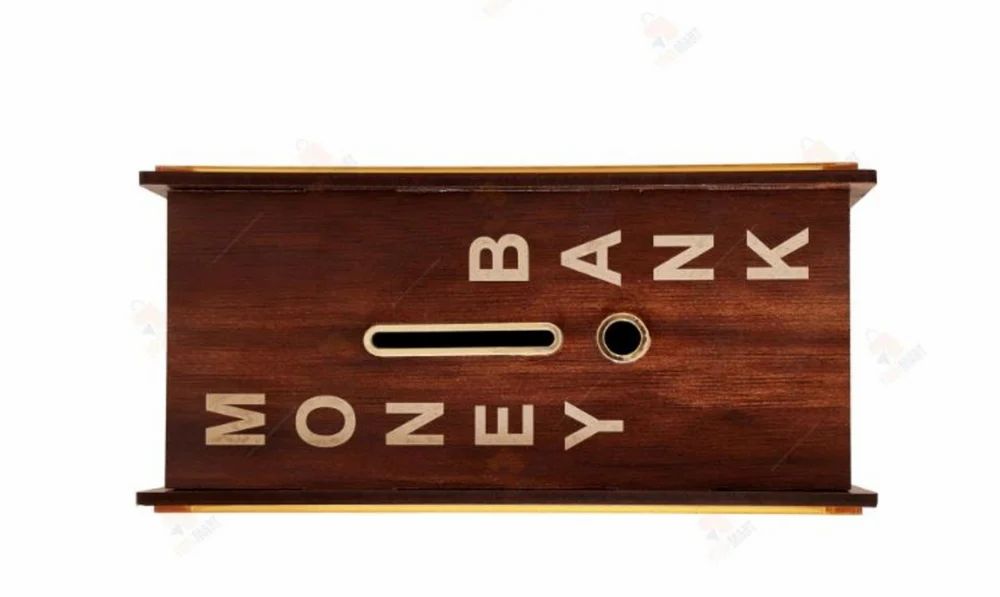 Premium Wooden Money Saving Box