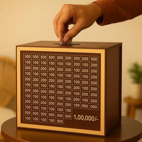 Premium Wooden Money Saving Box