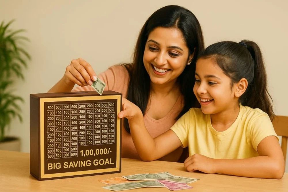 Premium Wooden Money Saving Box