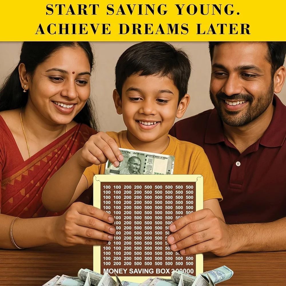 Premium Wooden Money Saving Box