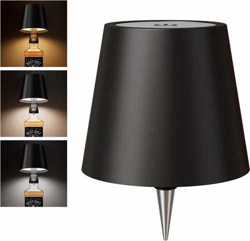 Wireless Bottle Lamp,3 Color Rechargeable Wine Bottle Lights for Bars Restaurants Decoration Lamp