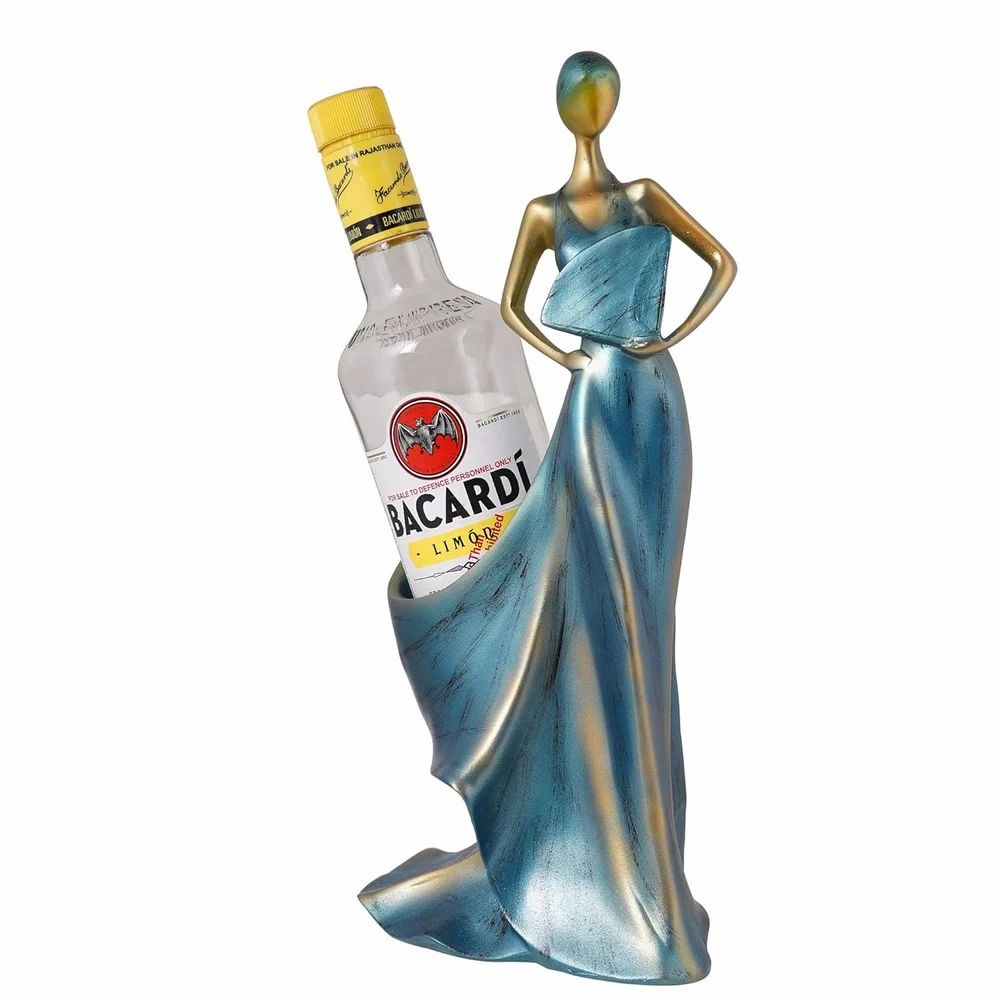 Resin Lady Bottle Holder showpiece for Home Decor & Office Decor