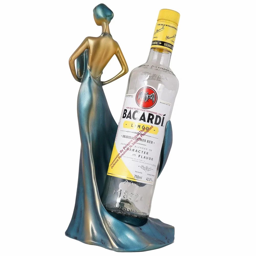 Resin Lady Bottle Holder showpiece for Home Decor & Office Decor
