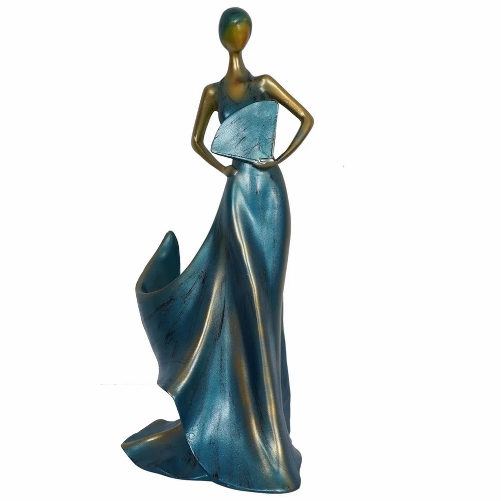 Resin Lady Bottle Holder showpiece for Home Decor & Office Decor