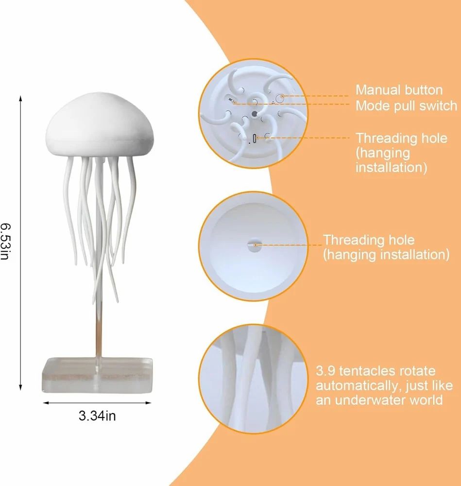 Glow Jelly Fish Magic Lamp